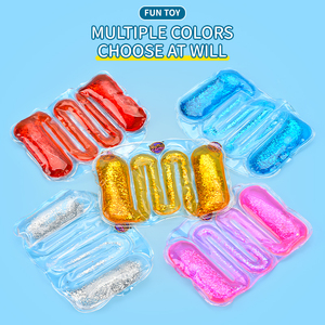 Jouets anti-stress amusants HW, serpent à presser, sac à eau, tube sensoriel pour adultes et enfants, gadgets, 12 pièces par boîte - Product Image 5