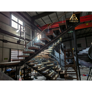 Escalier droit préfabriqué à installation rapide pour la rénovation de maison - Product Image 1