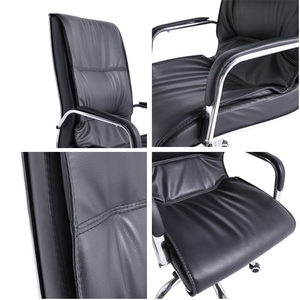 Venta al por mayor de muebles modernos, silla de oficina para invitados, silla de visita, silla de trabajo de cuero apilable con brazo - Product Image 6