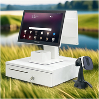 Système POS Windows Android 15,6 pouces avec écran tactile capacitif Wi-Fi 6 Garantie 1 an - Tout-en-un pour le commerce de détail et l'hôtellerie
