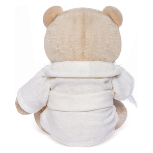 Ours en tissu habillé d'un <span class=keywords><strong>peignoir</strong></span> avec serviette apaisante peluche douce cadeaux de coucher pour filles garçons 9 pouces mignon ours en peluche jouet - Product Image 2