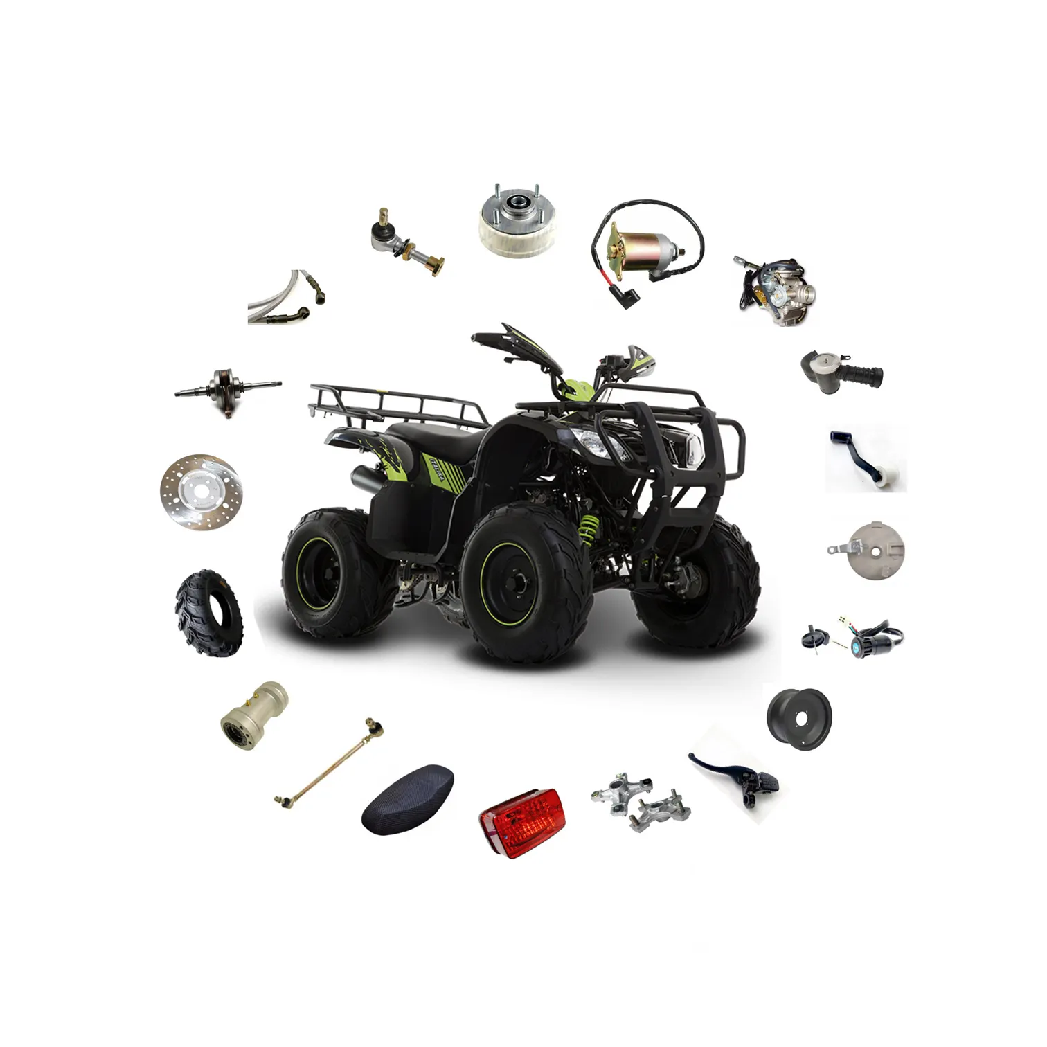 ATV Spare parts for 110cc 125cc 150cc 200cc 250cc AVT engine parts body parts china factory original quality wholesale supply
