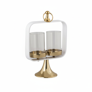 Bougeoirs en métal Obtenez la livraison gratuite avec Prime Offers Cod sur bougeoir éligible avec finition dorée - Product Image 1