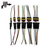 1 2 3 4 5 6 Pin Cable Connector Sealed Waterproof Electrical Wire Connector Plug Set Auto Connectors for Kit Car Motorcycle