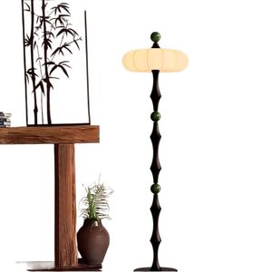 Lámpara de Pie Estilo Retro Francés Milo con Pantalla de Tela, Fuente de Luz LED, Control de Interruptor, Iluminación Ambiental para Sala de Estar - Product Image 4