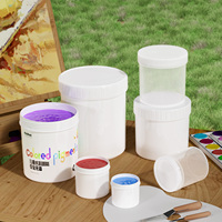 Pot en plastique vide Umetass de 500 ml avec couvercle à vis, récipient en plastique de qualité alimentaire, pot en HDPE étanche pour crème, lotion, baume nettoyant