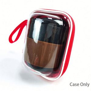 Estuche de Viaje de Lujo para Tazas de Té, Estilo Moderno, Transparente, Rojo, Rígido, de EVA, Impermeable, para Juegos de Café y Té - Product Image 3