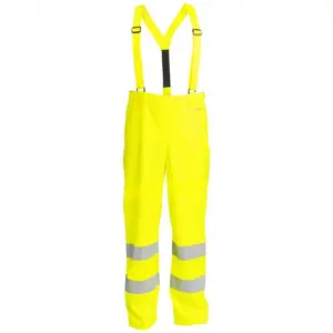 customized logo high visibility reflective cotton safety workwear men working mechanic trousers overall bibs