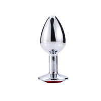 Plug anal en acier inoxydable avec bijou, jouet sexuel pour femme, plug anal en acier inoxydable orné d'un bijou, plug anal pour femme