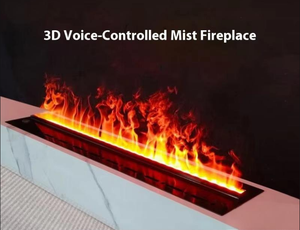 Winter New 3D Flame Electric Simulated <strong>Fireplace</strong> Metal <strong>TV</strong> <strong>Stand</strong> Built-In Humidifier Energy-Saving Home Hotel Commercial Use - Product Image 3