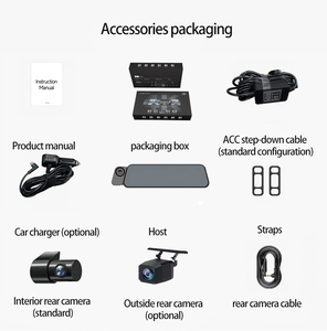 10 Inch IPS WiFi G-Sensor <strong>Mirror</strong> 3 Channel 4K <strong>Dash</strong> <strong>Cam</strong> Car DVR with 1 Year Warranty Blind Spot Recorder Video Recorder - Product Image 6