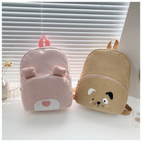 Sac à dos en peluche personnalisé en forme d'ours, en tissu denim, pour enfants (chien, renard, lion), sac à bandoulière doux pour femmes, sac à bandoulière mignon, sac à dos de dessin animé