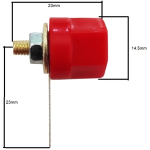 ขั้วต่อสายไฟแบบกล้วยสีแดง ขนาด 6 มม. สำหรับงานเดินสายไฟฟ้า - Product Image 3