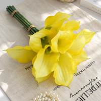 Lys Calla Artificiel Effet Naturel en Caoutchouc Souple – Tige de Fleur Artificielle de Haute Qualité pour Décoration Mariage, Maison, Hôtel – Nouveau Design