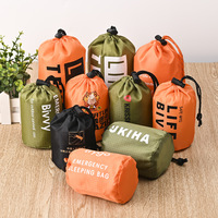 Sac de sport personnalisé en nylon polyester léger et étanche avec cordon de serrage avec logo gratuit, utilisation quotidienne, motif type lettre