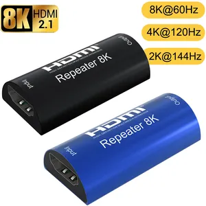 8K Repeater 30M 8K @ 60Hz 4K @ 120Hz Cec 3d Hdmi Extender Signaal Balun Versterker Booster Adapter Hdmi 2.1 Hdr 3d Video Converter