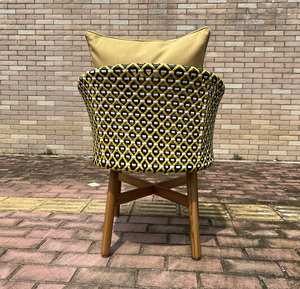Chaise <span class=keywords><strong>de</strong></span> jardin <span class=keywords><strong>de</strong></span> haute qualité pour usage commercial, en teck et rotin tressé, pour l'extérieur - Product Image 6