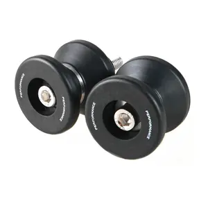 Deslizadores de horquilla basculante de motocicleta de aleación de aluminio negro de 8 mm para <span class=keywords><strong>KAWASAKI</strong></span> <span class=keywords><strong>ZX4R</strong></span> ZX25R Z400 Z650 Z800 Z900 Z1000 NINJA400R NINJA650R - Product Image 1