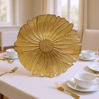 Assiette de présentation en verre texturé pétales sculptés, style moderne, 13 pouces, pour centre de table de mariage, fruits, apéritifs, desserts, traiteur