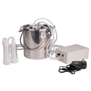 Machine à traire électrique 10L en acier inoxydable, pompe à vide automatique pour vaches et chèvres, machines à traire le bétail à vendre - Product Image 2