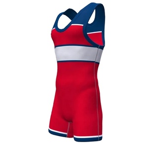 Logo personnalisé OEM collants de matériel de lutte avec impression pour jeunes vêtements de gymnastique singulet de lutte pour hommes singulet de lutte - Product Image 2