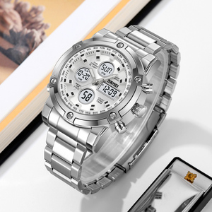 SKMEI 2556 usine haut marque de luxe en acier analogique mâle <span class=keywords><strong>montre</strong></span> numérique Original hommes poignet double temps Sport <span class=keywords><strong>montre</strong></span> étanche Relojes - Product Image 5