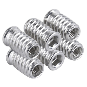 Tuercas de Inserción de Acero Inoxidable de Fábrica Bibo Yaente con Roscas Internas y Externas y Arandela de Color Zincado - Product Image 5