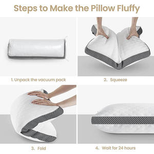 <span class=keywords><strong>Oreiller</strong></span> matelassé en mousse à mémoire de forme, <span class=keywords><strong>gel</strong></span> de refroidissement premium, hôtel 5 étoiles, vente en gros, pièces - Product Image 6