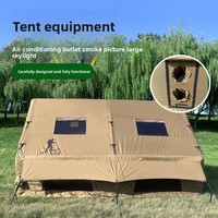 Tente de toit gonflable de luxe pour l'extérieur, 12 mètres carrés, en tissu Oxford 600D, quatre saisons, imperméable, installation rapide