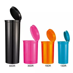 Pop Top Flesjes Plastic Snap Deksel Farmaceutische Pil Flessen/Kleine Opaque Plastic Container/Jar