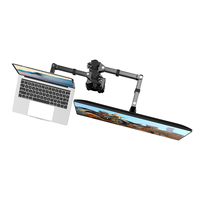 Support d'écran LCD LED pour ordinateur portable, support de bureau pivotant et inclinable, support mural pour bureau, hauteur réglable de 13 à 32 pouces
