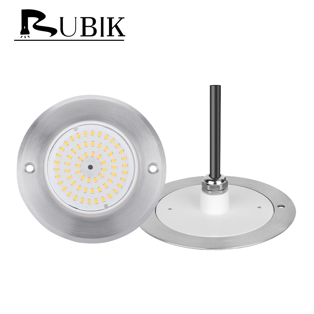 Ultra-Thin Slim LED Swimming Pool Underwater Light Stainless Steel 316 IP68 Waterproof 12V Input RGB Daylight Remote APP Control