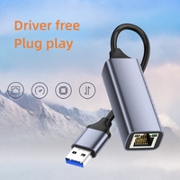 Adaptador Ethernet sin controlador de amplia compatibilidad USB 3,0 a adaptador de red LAN de 100/1000 Gbps