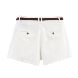 PB&ZA <span class=keywords><strong>Femme</strong></span> 2026 Nouvelle Collection Été <span class=keywords><strong>Chic</strong></span> et Tendance Tenue Décontractée avec Ceinture Short Vintage Taille Haute Fermeture Éclair Jupe-Short <span class=keywords><strong>Femme</strong></span> - Product Image 3