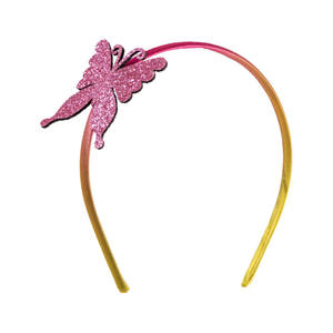 Bandeau papillon rose à paillettes - Product Image 1