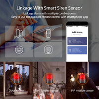 Sirène d'alarme extérieure intelligente Tuya WiFi, alarme forte 120 dB, système de sécurité sans fil compatible avec Alexa Google PST-SN31