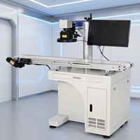 Système de vision à mise au point automatique tout-en-un, nouvelle machine de marquage et de gravure laser CO2 à fibre optique, positionnement visuel CCD DXF/PLT