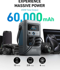 <span class=keywords><strong>ANKER</strong></span> solix C200 DC ngân hàng điện xách tay kỹ thuật số pin 60,000mAh bên ngoài cung cấp điện như AC adapter điện thoại di động - Product Image 3