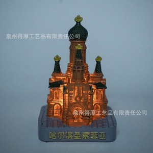 Harbin Souvenir Resin Ornament Romantic City Snowman Christmas Decoration Cultural <b>Gift</b> <b>Set</b> - Product Image 4