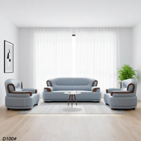 Canapé d'angle en cuir véritable de style européen avec structure en bois, confortable et durable pour les salons d'appartements et d'hôtels