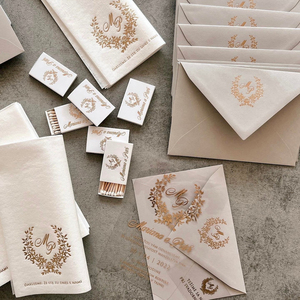 Serviettes de <span class=keywords><strong>cocktail</strong></span> personnalisées avec logo en feuille d'or, serviettes en papier pour restaurant, mariage, banquet, fête d'anniversaire - Product Image 4