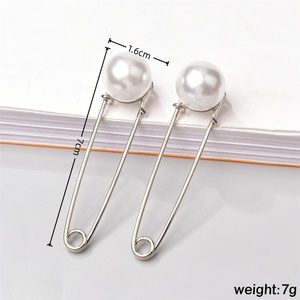 Exclusivo Rhinestone pérola Pins Para Calças Ajuste de Cintura Mulheres Cardigan Xale Broches Segurança Coreano Simples Jóias De Luxo - Product Image 3