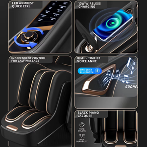 GUOHENG Elektrische Ganzkörper 4D Schwerelosigkeit therapie Fuß rollen <span class=keywords><strong>massage</strong></span> stühle Touch Recliner <span class=keywords><strong>Massage</strong></span> stuhl mit Wärme - Product Image 2