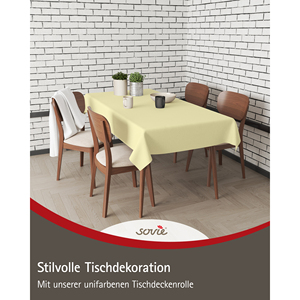 Tablecloth Rolls Uni sahara 1,<b>20</b> m <b>x</b> <b>25</b> lfm. Made of Linclass - Product Image 2