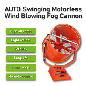 DANAU AUTO Swinging Motor less Wind Blowing Nebel kanone Maschine Hochdruck-Wassers prüh pistole Maschine Wassernebel kanone - Product Image 2