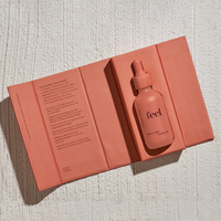 Boîte d'emballage personnalisée pour flacon compte-gouttes rigide, emballage de luxe pour soins de la peau, huile essentielle pour cheveux et barbe
