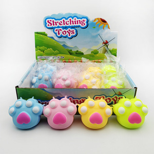 (Wholesale)New <b>Cat</b> Paw Stress Relief Toy Large Novelty TPR Soft <b>Squishy</b> Toy for Gift - Product Image 1