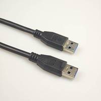 Cable USB 3.0 Tipo A Macho a Macho, Cable de Datos Dual A Macho para Disco Duro, Caja de Disco Duro, Laptop, DVD, Personalización Disponible