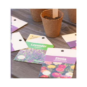 Variété de 5 fleurs biologiques faciles à cultiver, incluant la zinnia, le tournesol, le souci, le cosmos et la <span class=keywords><strong>lavande</strong></span> - Product Image 1