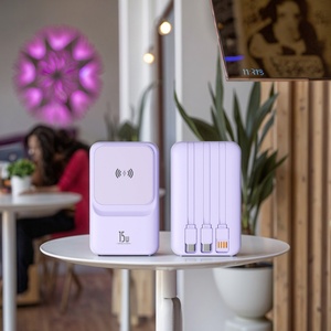 Station d'alimentation portable 20000mAh 15W double USB Type-C à charge rapide avec technologie GaN sans fil DC et batterie Li-Polymère – Pack d'urgence - Product Image 1